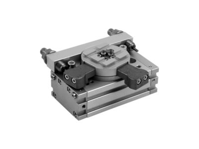 Rotary actuator Series R3K with external shock absorbers